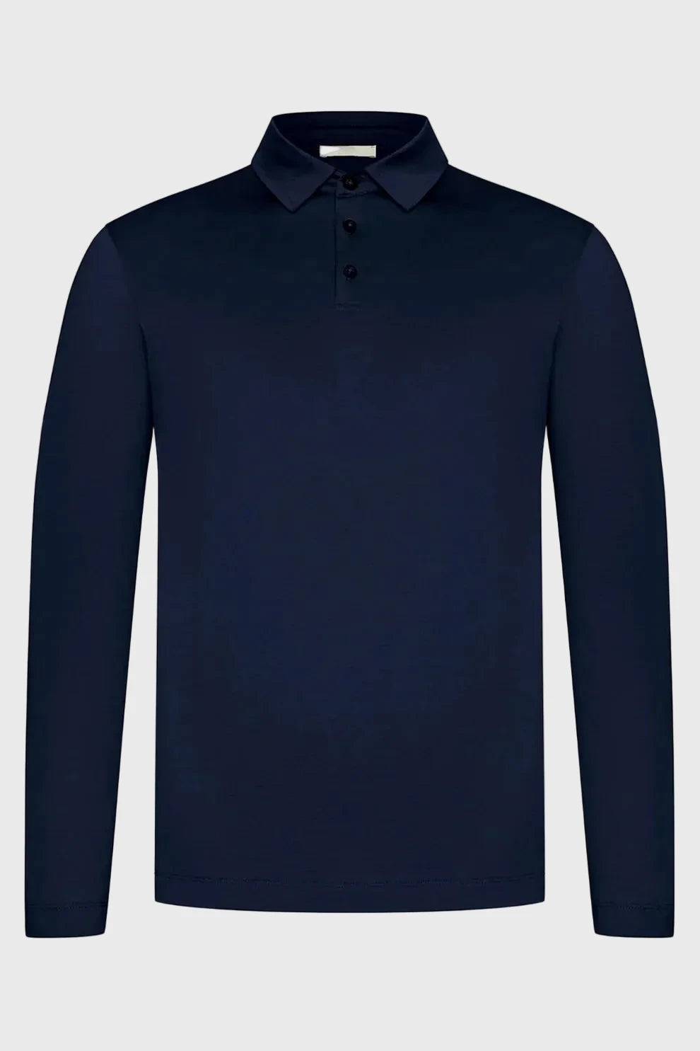 Luxury Longsleeve Polo Navy Blue