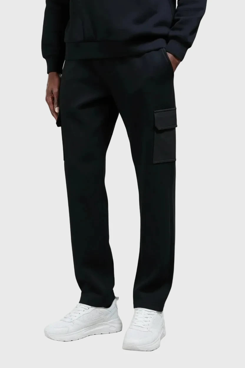 Interlock Hybride Tracksuit Black