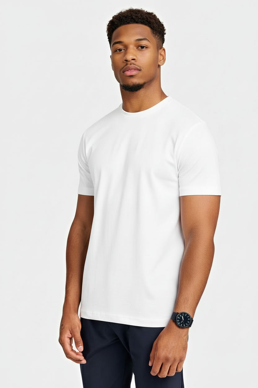 Luxurious Shiny White T-shirt