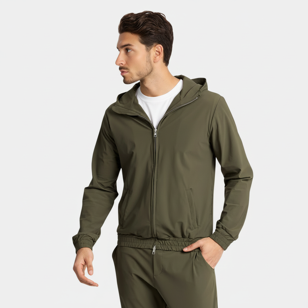 Dark Green Tech Suit