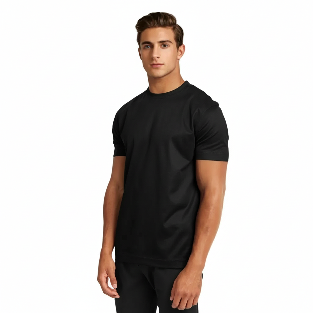 Luxurious Shiny Black T-shirt
